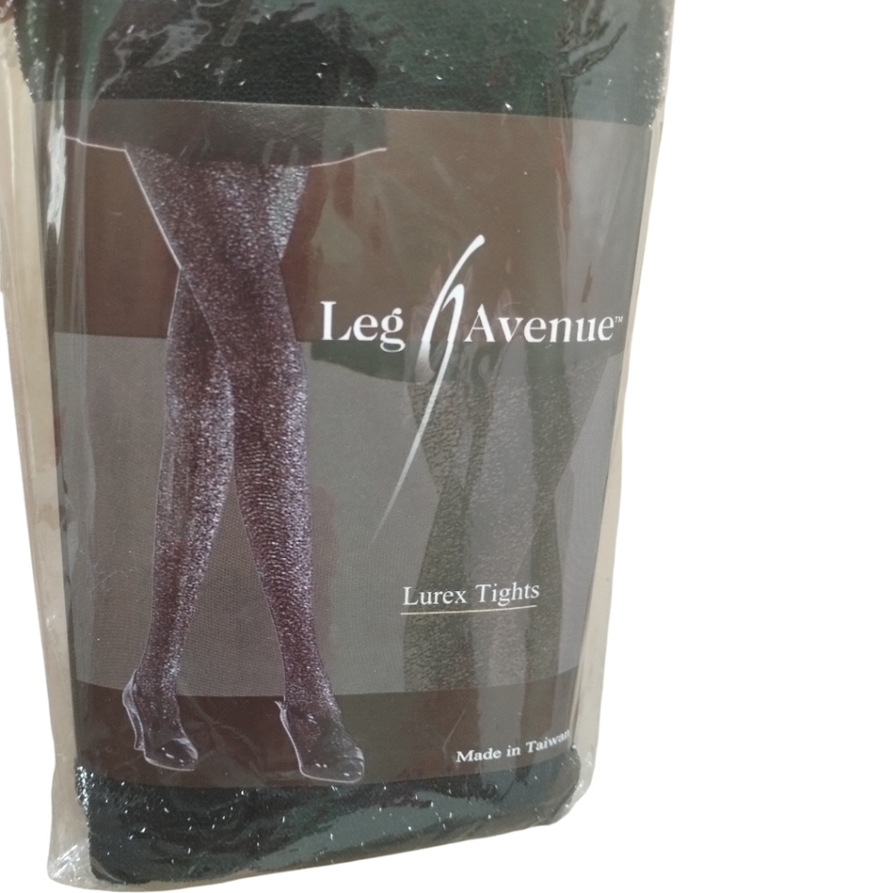 🔥Leg Avenue Sparkling Shimmer Lurex Tights Stockings Black